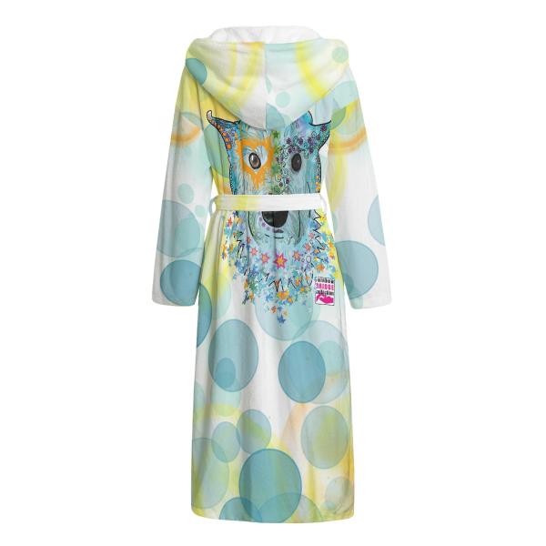 Bunter Bademantel Anton aus Flanell – flauschig & farbenfroh, Größen S–2XL